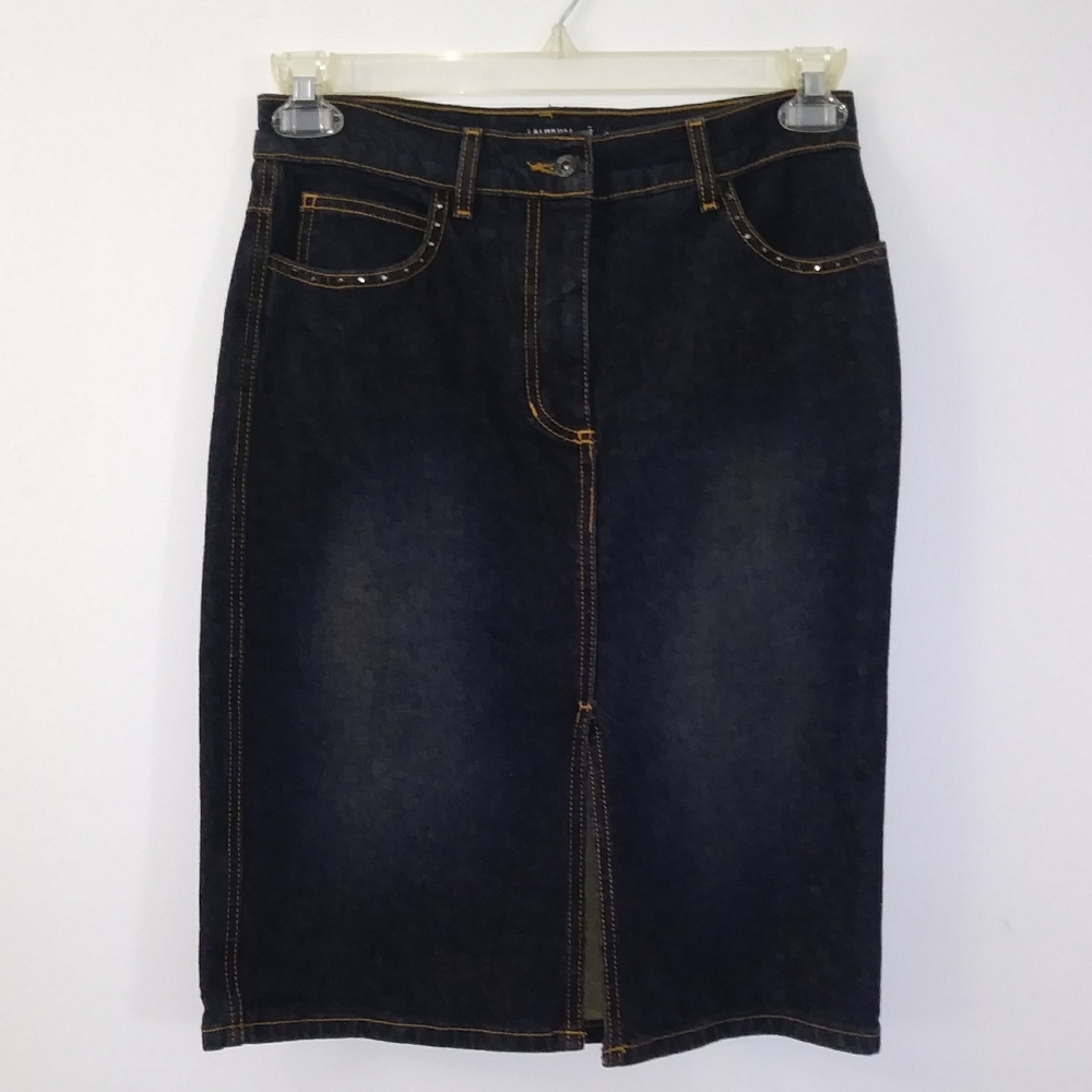 NWT Laundry Blue Denim Skirt 6